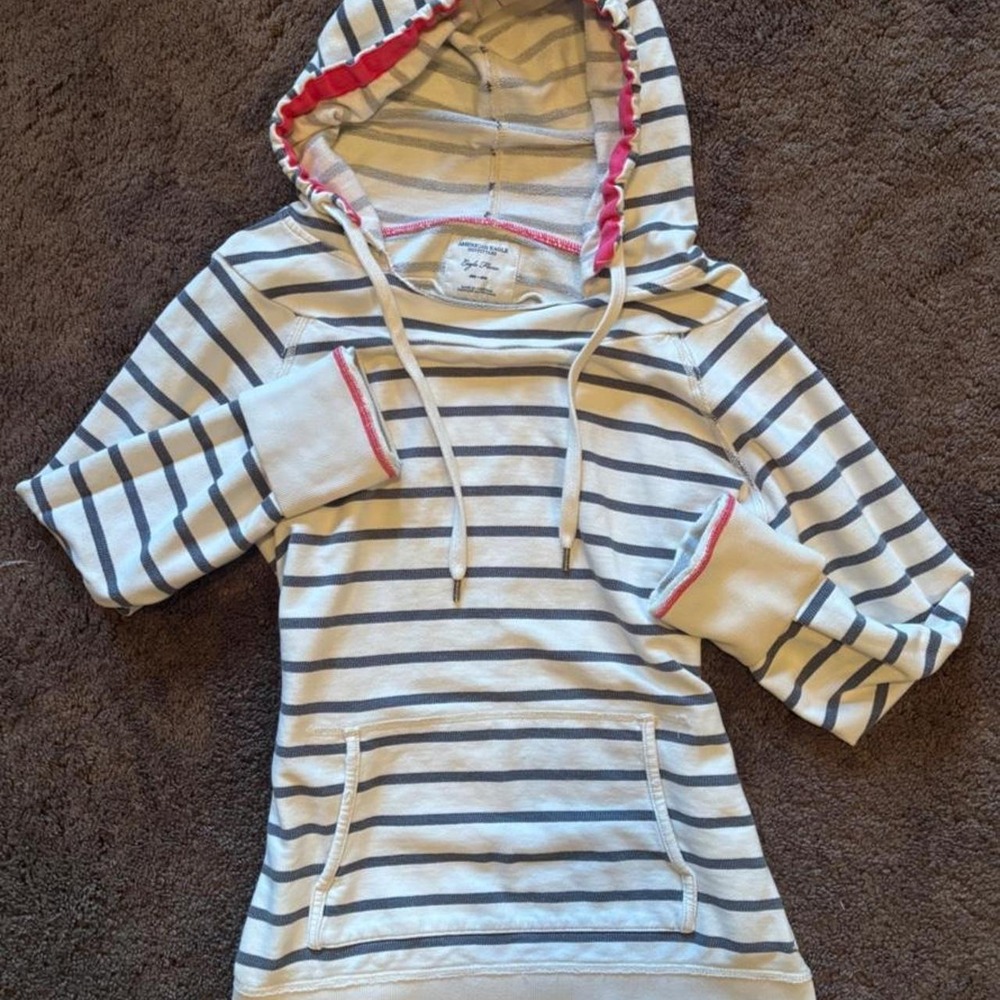 American Eagle Outfitters striped hoodie Size M